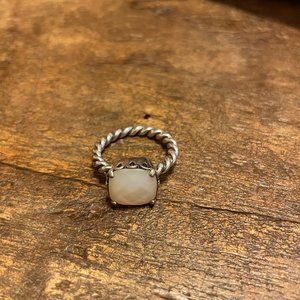 Retired Pandora Mother of Pearl Ring Size 8.5